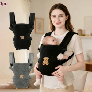Ergonomic Multifunctional Baby Carrier, Adjustable and Comfortable Front and Back Straps